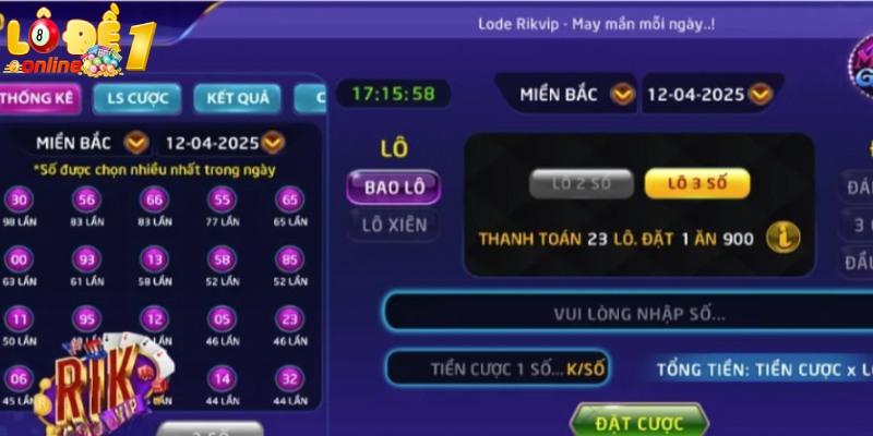 Nền tảng chơi lô đề online được yêu thích Rikvip